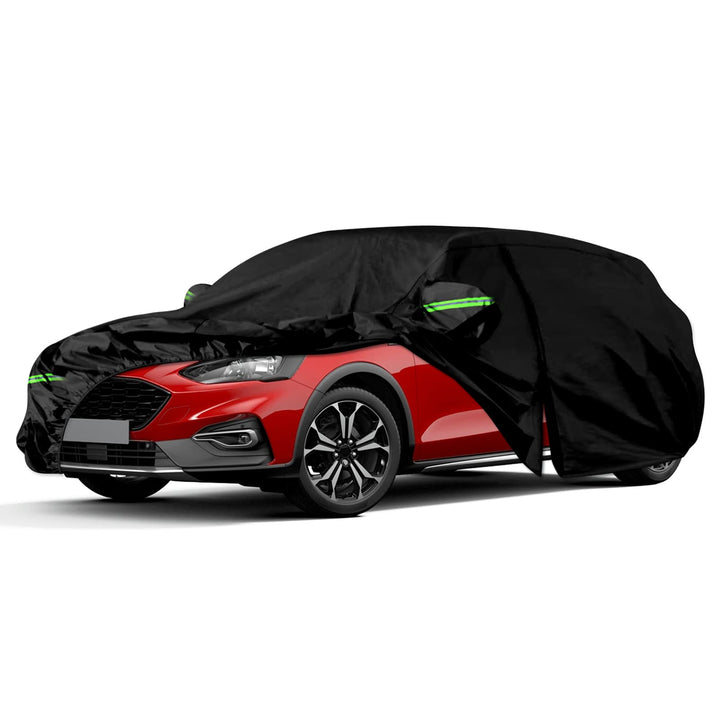 Auto Abdeckung Vollgarage Passend für Ford Focus 2010-2022, Auto Abdeckplane Wasserdicht Atmungsakti