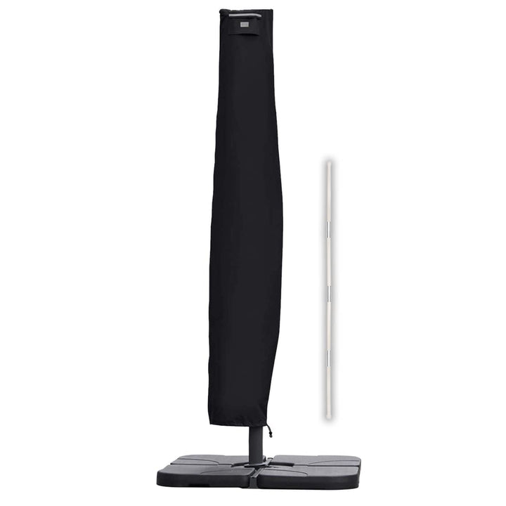 Sekey® Schutzhülle für Ampelschirm,Abdeckhauben für Sonnenschirm 260cm x 40/70/50cm Schwarz, 260cm x