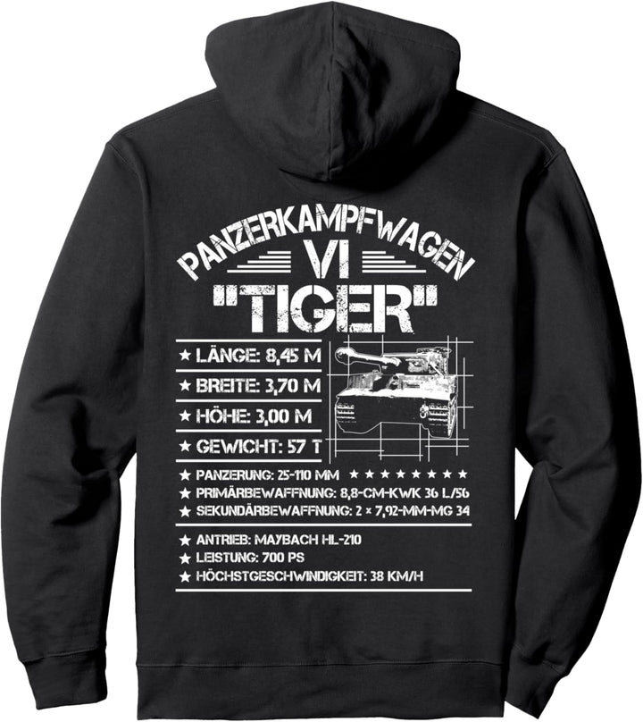Panzerfahrer Panzerkampfwagen VI Tiger Panzer Pullover Hoodie