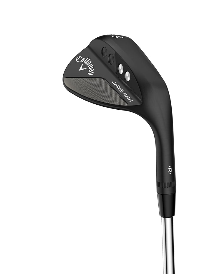 Callaway Golf 2022 Jaws Raw Wedge Schwarz 52 Degree (Right Hand) S Grind, 10 * Bounce Stahlschaft, S