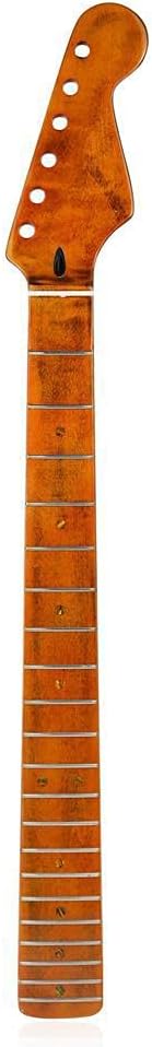 BTSEURY 22 Bünde E-Gitarre Hals Ahorn Gitarre Hals Griffbrett kompatibel für ST E-Gitarre