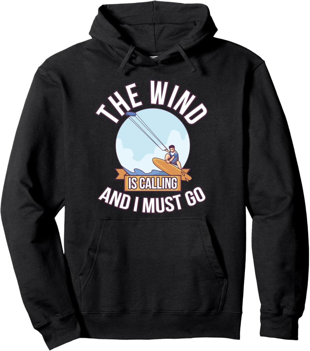 Kitesurfen Der Wind ruft - Kitesurfer Pullover Hoodie