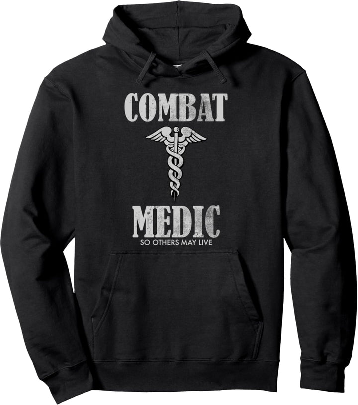 Combat Medic (distressed) Pullover Hoodie