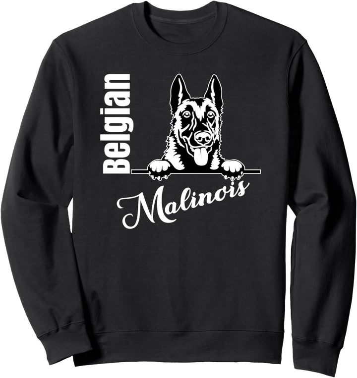 Belgian Malinois Portrait Hund Hunde Design Sweatshirt