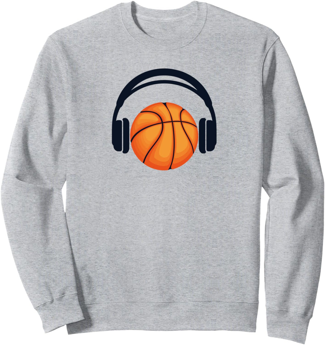 Basketball Headphone Basketballer Basketballkorb Basketball Sweatshirt