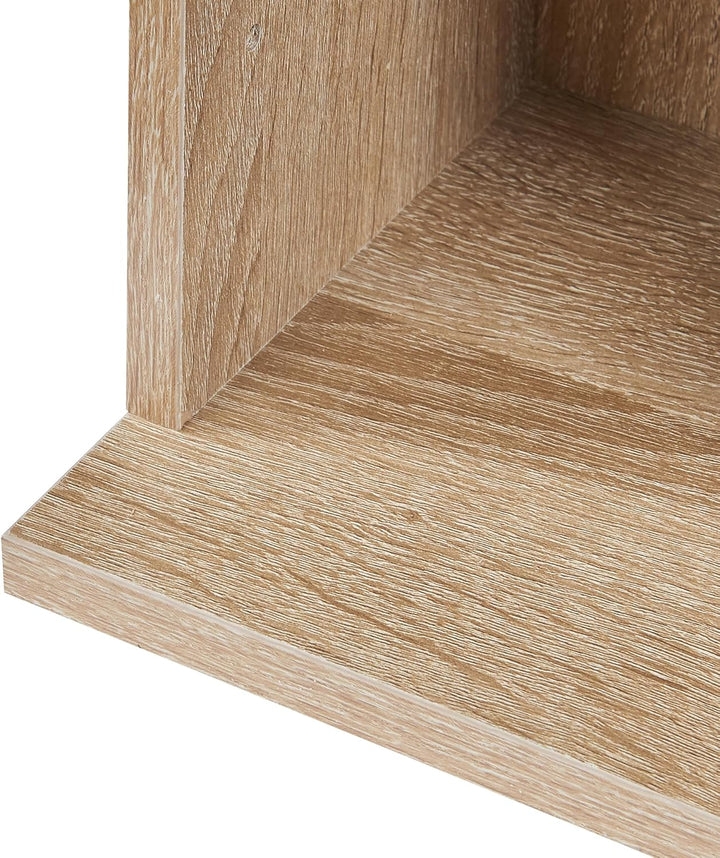 [en.casa] CD Regal Tynset DVD Regal mit 12 Ablagefächern CD Aufbewahrung 175 x 20 x 20 cm Standregal