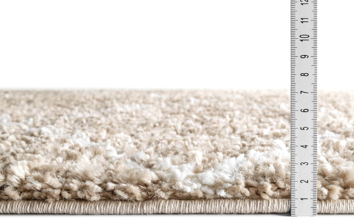 Hochflor Teppich Laufer 80 x 150 Grau Diamantmuster, Super Soft Moderner Shaggy Teppich 80 x 150 cm