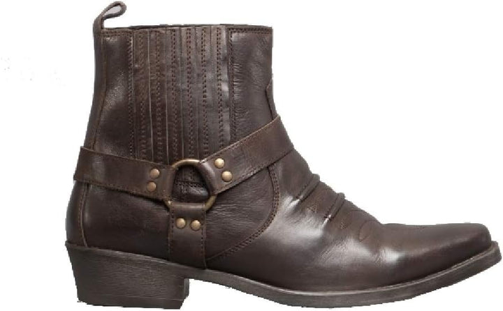 Us Messing Cuban Heel Steigbügel Western Kuh Stiefel 42.5 EU Braun, 42.5 EU Braun