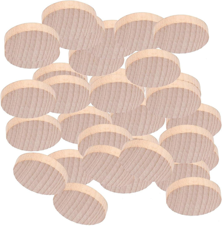 100 Stück runde Holzscheiben, handgefertigte unfertige Holzstücke Basteln für DIY Türhänger, Brandma