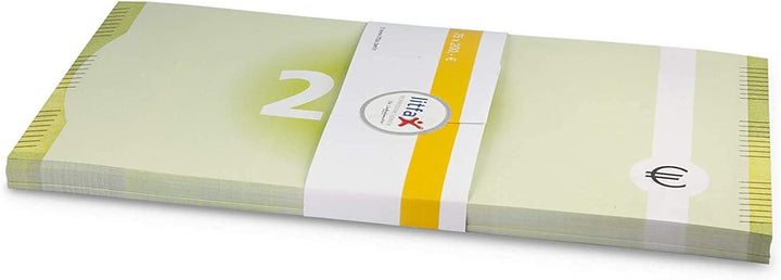 Litfax GmbH 200€ Euroschein/Euro-Geldscheine ca. 199x103 mm/banderoliert, je Pack. 75 Stück (10 PG)
