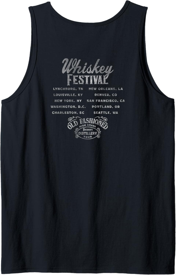 Old Fashioned Whiskey Festival Desert Distillery Tour Tank Top