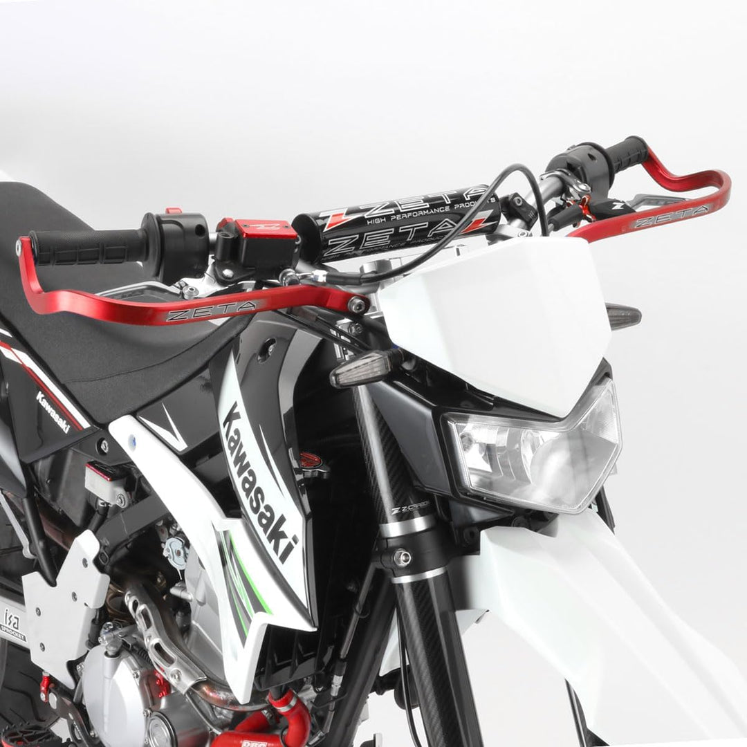 ZETA Armor Hand Guard Bended 22.2mm handle bar red ZE72-0004