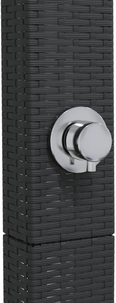 Festnight Gartendusche mit Bodenplatte Holz Aussendusche Garten Outdoor Dusche Garten Pool Pooldusch
