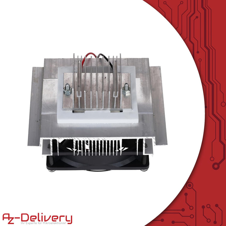 AZDelivery Cooling Kit für Peltier-Elemente – Kühlkörper &amp; Lüfter-Set für thermoelektrische Kühlung