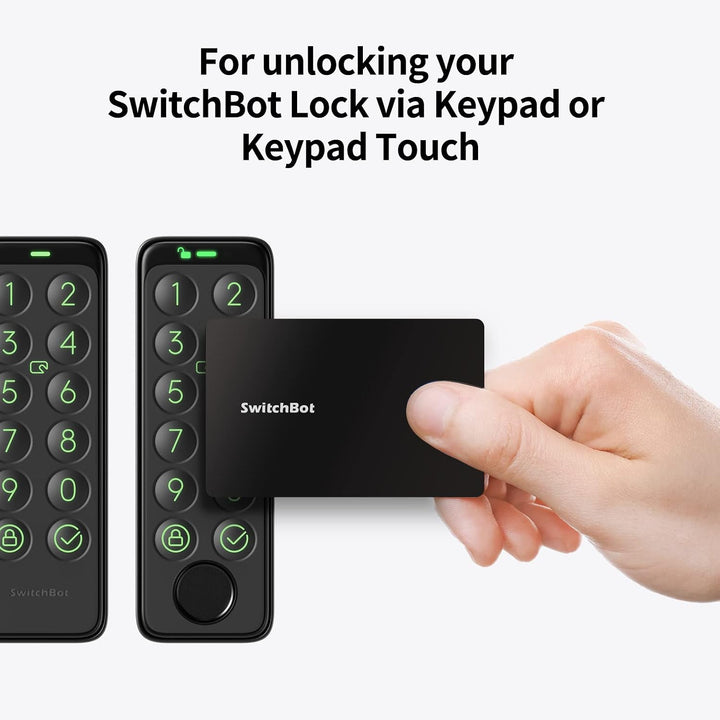 SwitchBot Card for Unlocking Your SwitchBot Lock via Keypad or Keypad Touch (3 Pack), Card