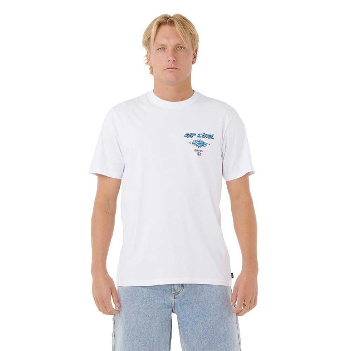 Rip Curl 2026 Männer Fade Out Icon Tee 0CAMTE - White XXL, XXL