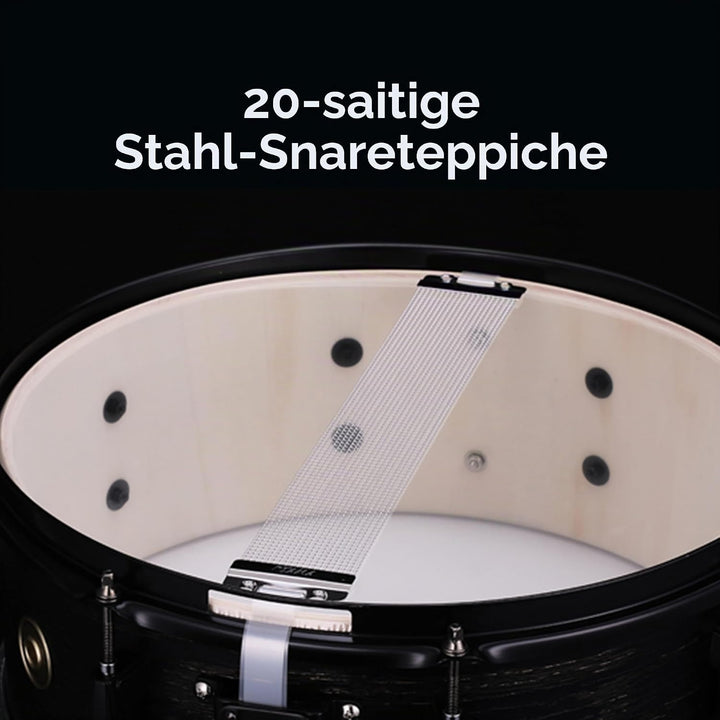 Tama WP148BK-BOW Woodwork Series - Snare Drum - 8" x 14" - Black Oak Wood