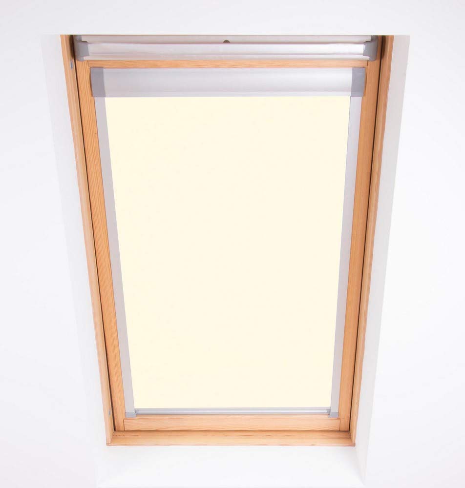 Bloc Skylight Rollo für Velux Dachfenster Blockout, cremefarben, C02 C02 Für Velux Dachfenster Cream