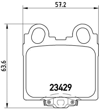 Brembo P 83 045 Bremsbelagsatz, Scheibenbremse - (4-teilig)