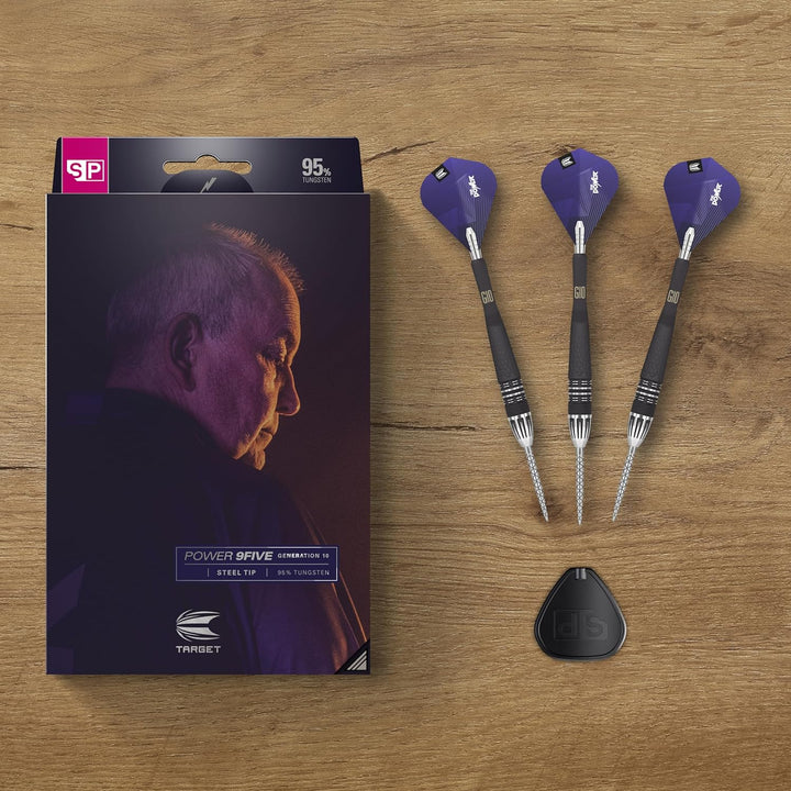 Target Darts Phil Taylor Power 9-Five Gen 10 95% Wolfram Swiss Point Stahlspitze Dart Satz 24 g, 24