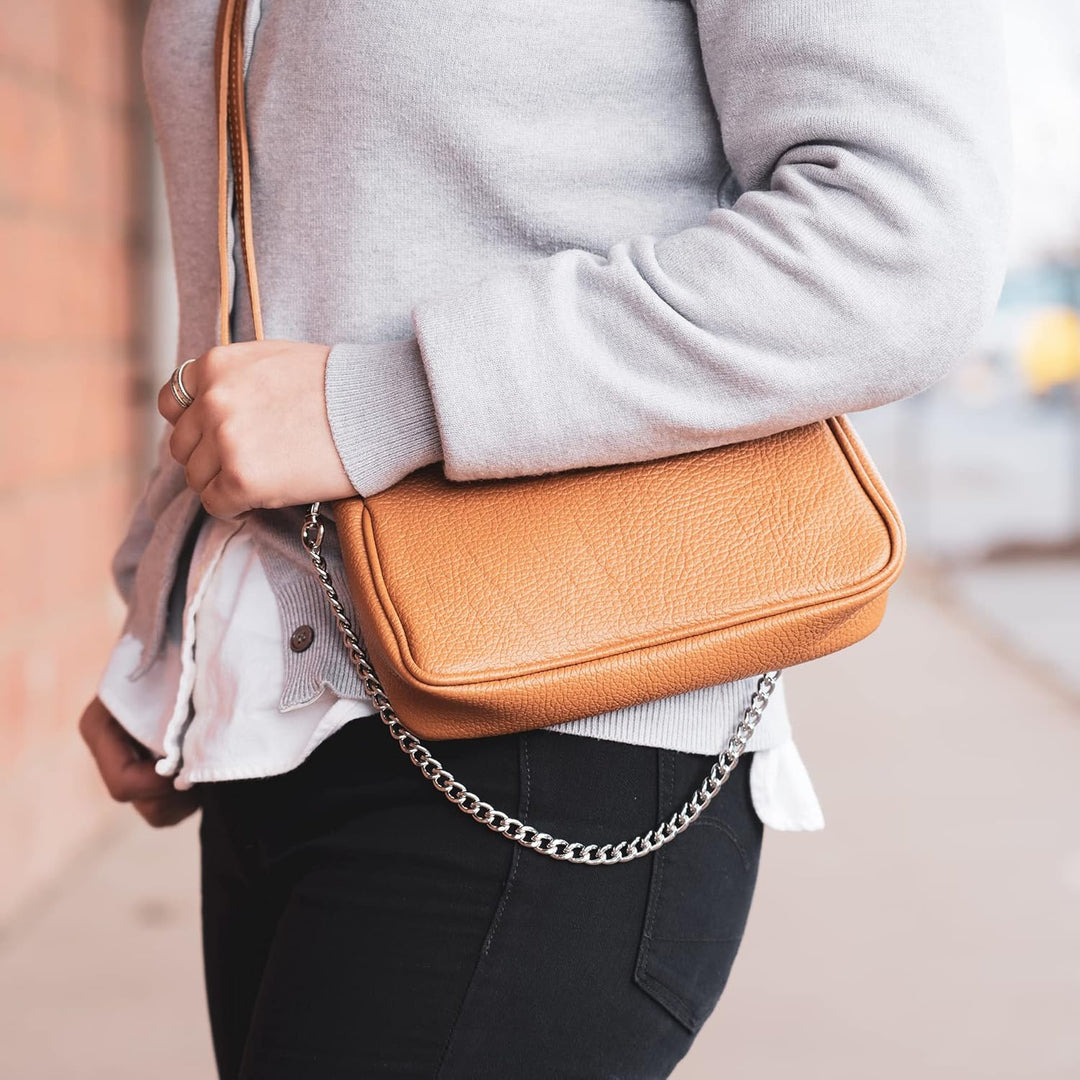 modamoda de - T237 - Umhängetasche Klein Small aus ital. Leder Maisgelb, Maisgelb