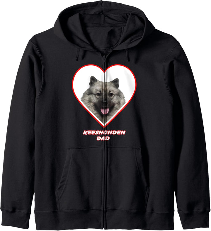 Keeshonden Dog Dad Kapuzenjacke