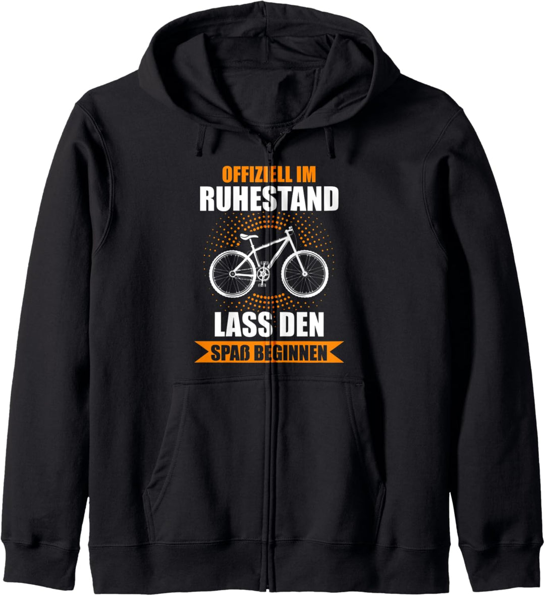 Fahrrad Rentner Radfahren Kapuzenjacke