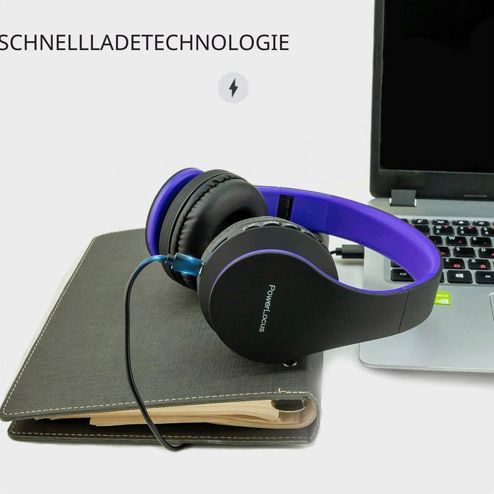 PowerLocus P1 Bluetooth Kopfhörer Kabellos, Wireless 5.0 Bluetooth Kopfhörer Over-Ear, Over Ear Kopf