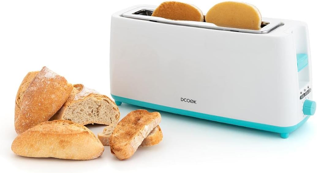 Dcook Gallery Toaster mit langem Schlitz, 800 W, Weiss