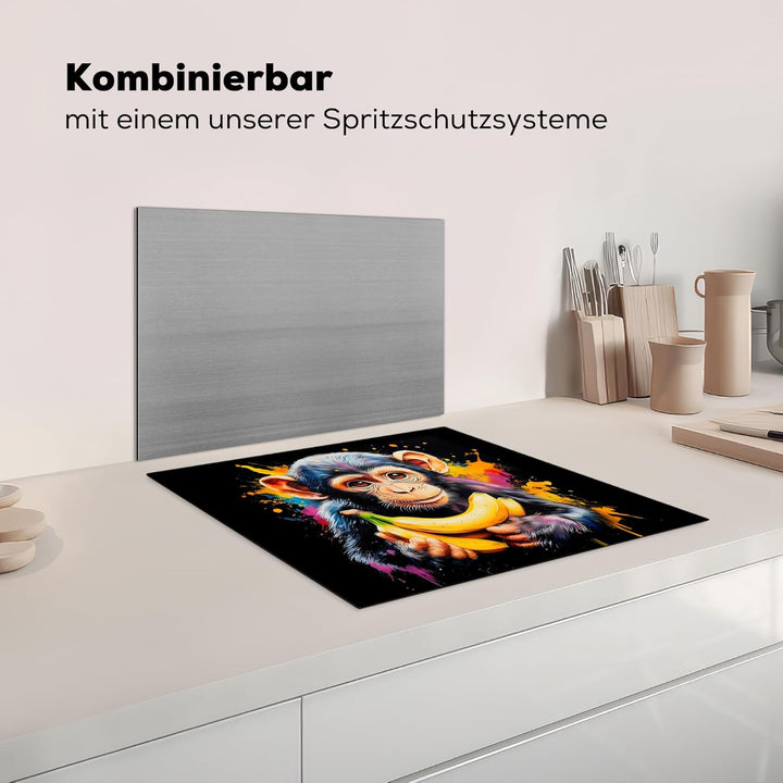 KitchenYeah© Herdabdeckplatte Einteilig 59x51 cm Küche Ceranfeld Abdeckplatte Cerankochfeld Abdeckun
