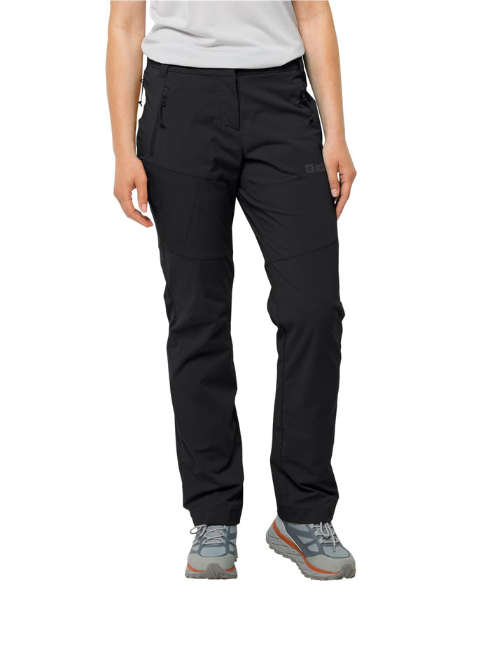 Jack Wolfskin Damen Glastal Pants W Wanderhose 38 Schwarz, 38 Schwarz