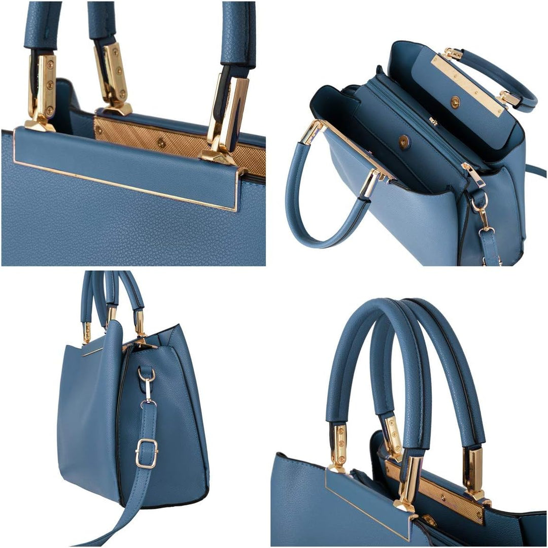 CRAZYCHIC - Damen Handtasche - PU Leder Top Griff Schultertasche - Elegante Henkteltasche Umhängetas