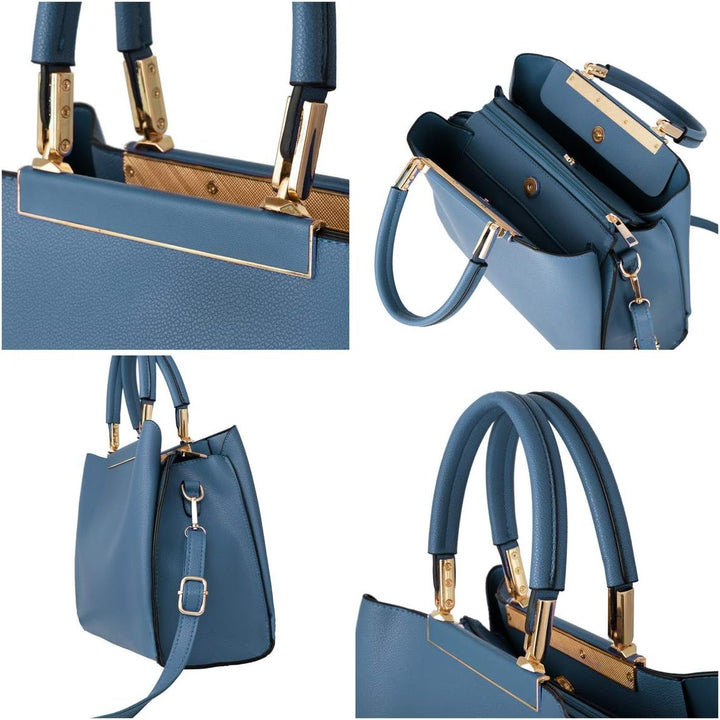 CRAZYCHIC - Damen Handtasche - PU Leder Top Griff Schultertasche - Elegante Henkteltasche Umhängetas
