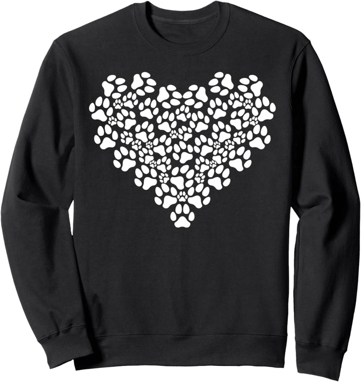 Hundepfoten-Herz – Hundepfoten-Herz – Hundepfoten Sweatshirt