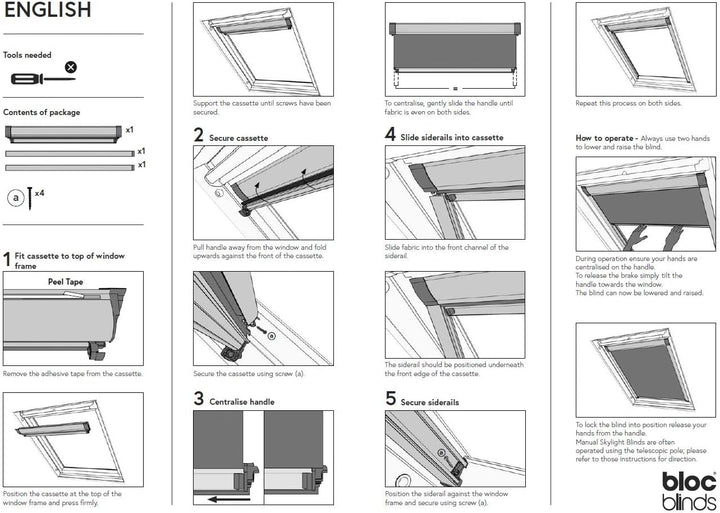 Bloc Skylight Rollo für Velux Dachfenster Blockout, Marineblau, C01 C01 Für Velux Dachfenster Navy,