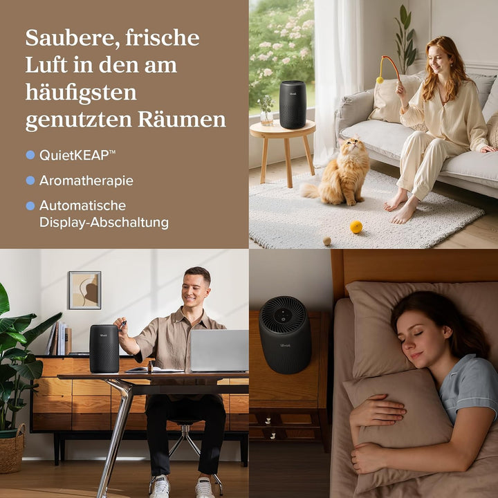 LEVOIT Luftreiniger mit HEPA-Filter, Air Purifier mit Aromatherapie, leiser und niedriger Stromverbr