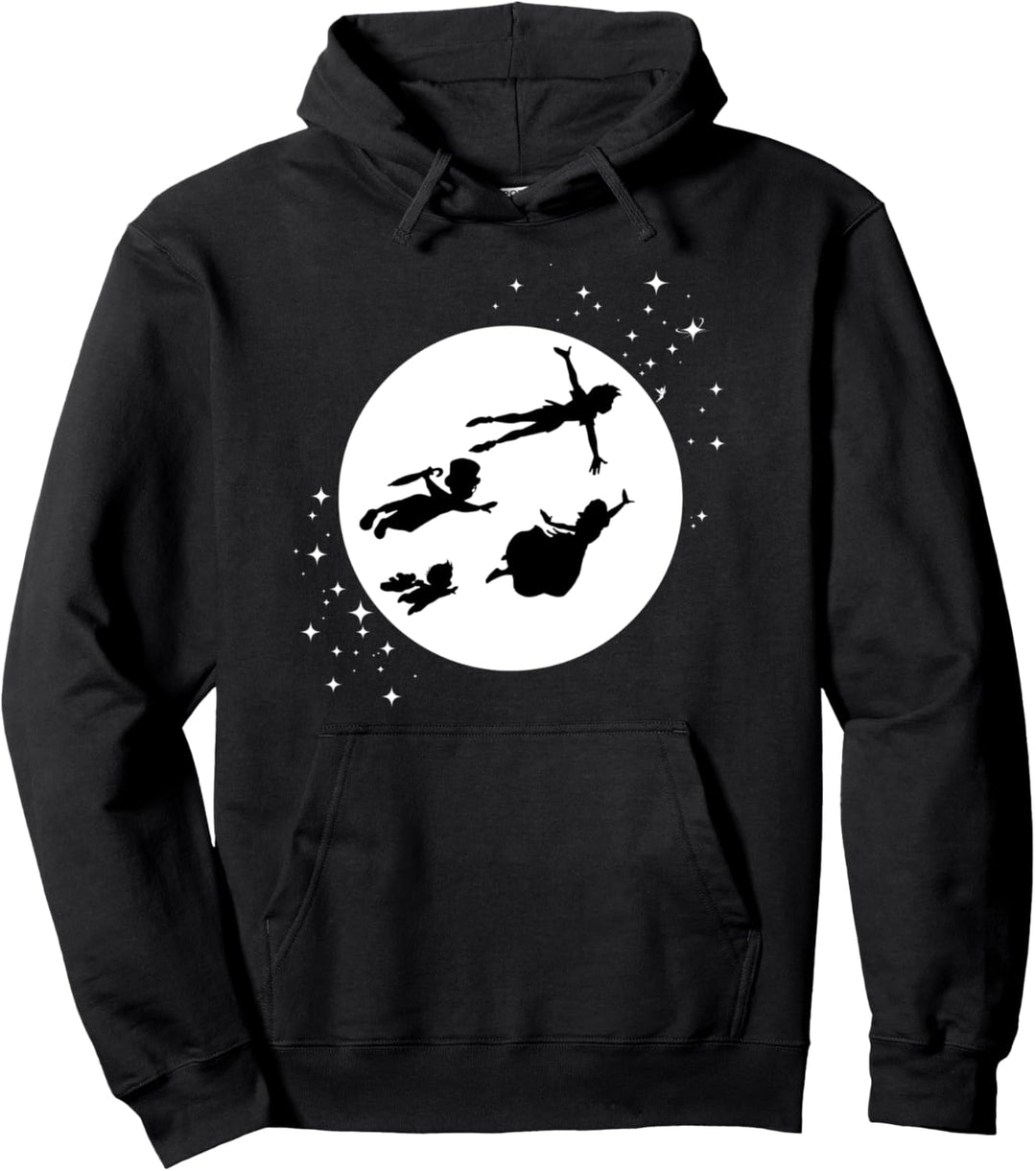 Disney Peter Pan Darling Kids Flying Moon Silhouette Pullover Hoodie