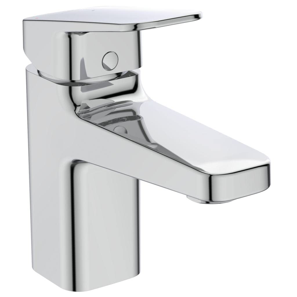 Ideal Standard BD215AA Ceraplan Waschtischarmatur mit Zugknopf-Ablaufgarnitur Auslaufhöhe 73mm BlueS