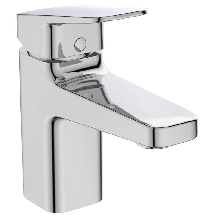 Ideal Standard BD215AA Ceraplan Waschtischarmatur mit Zugknopf-Ablaufgarnitur Auslaufhöhe 73mm BlueS