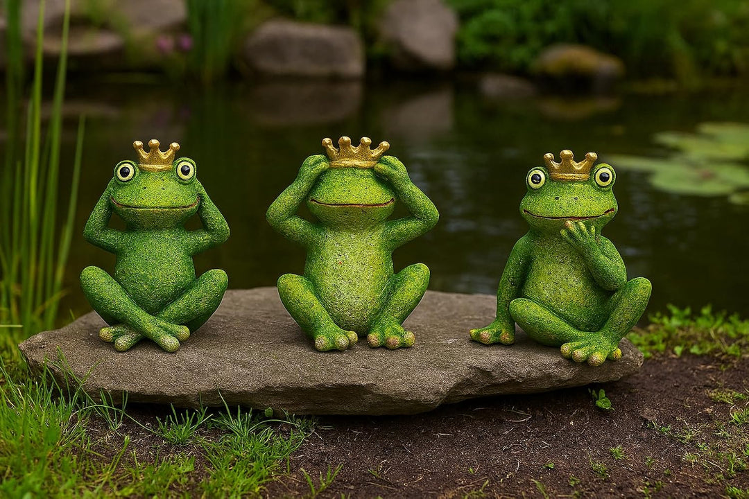 Froschkönige, Teichfrösche, Frösche Garten, Froschfiguren outdoor, Deko - Frösche, Gartenfrösche, Ni