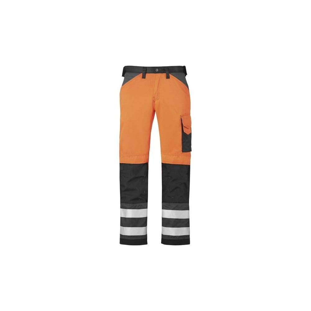 Snickers HV Hose orange Kl. 2 Gr. 46 46 Hv Orange-muted Black, 46 Hv Orange-muted Black