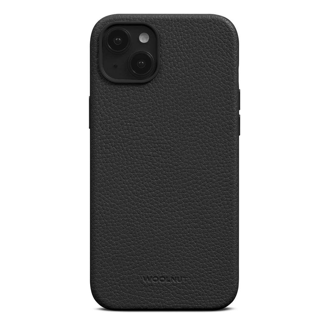 Woolnut Leder Hülle Case für iPhone 15 Plus - Schwarz iPhone 15 Plus Schwarz, iPhone 15 Plus Schwarz