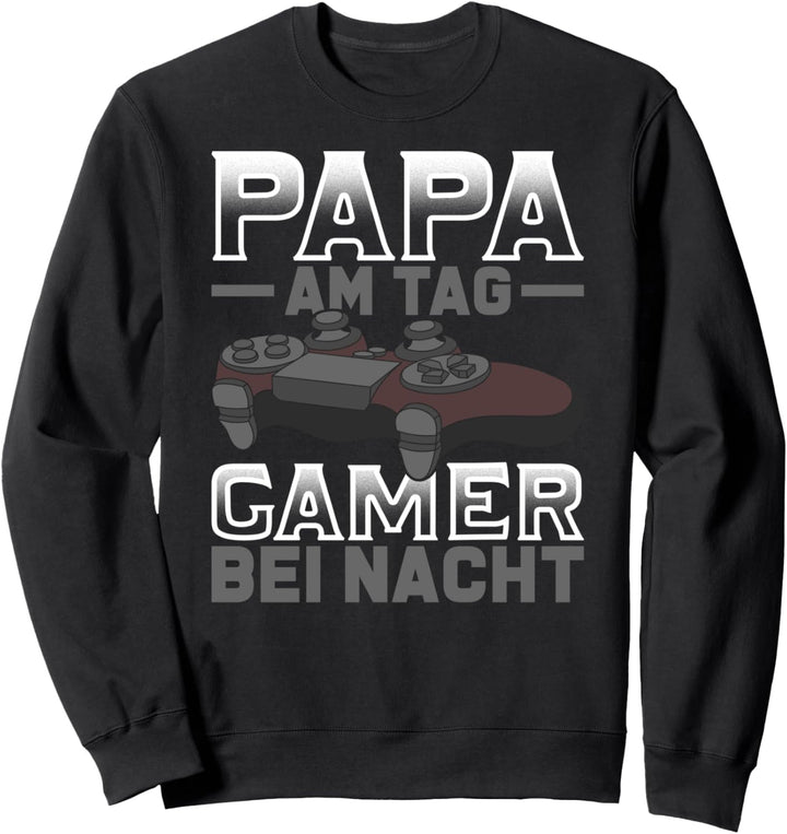 Gamer Papa Nerd Videospiel Geek Vatertag Lustiges Gaming Sweatshirt