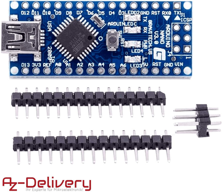 AZDelivery 3 x AZ-Nano V3-Board inkl. mit FT232RL kompatiblem Chip und ATmega328 16MHz ATmega328P ko