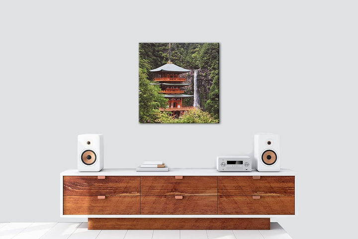 deyoli Schreinturm in atemberaubender Natur Format: 70x70 als Leinwandbild, Motiv fertig gerahmt auf