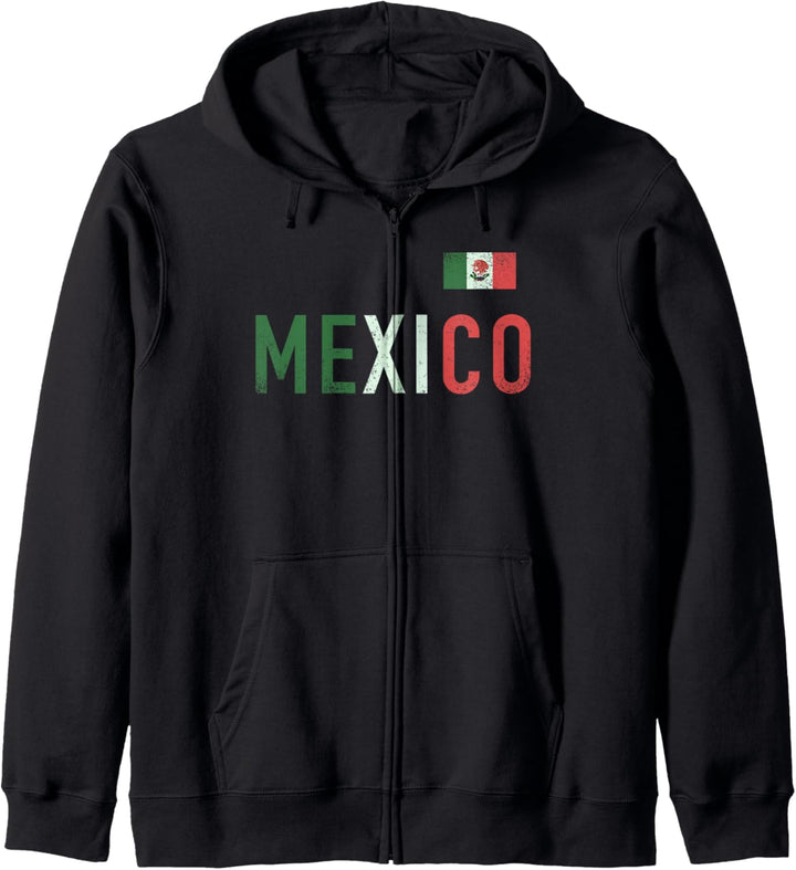 Trendy Mexico Text Kapuzenjacke