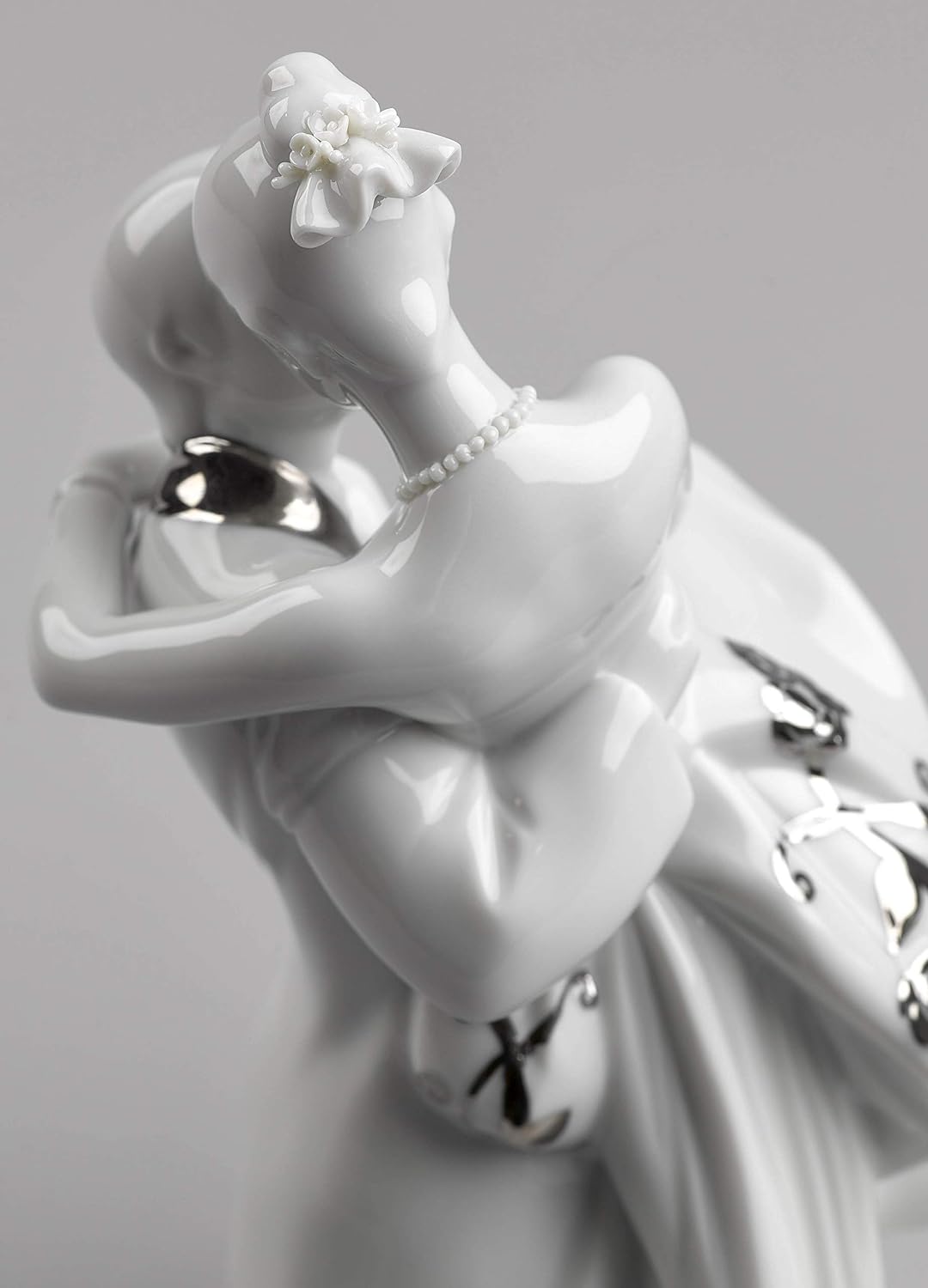 LLADRÓ Der Glücklichste Tag. Figur. Silber. Paar. Porzellan.