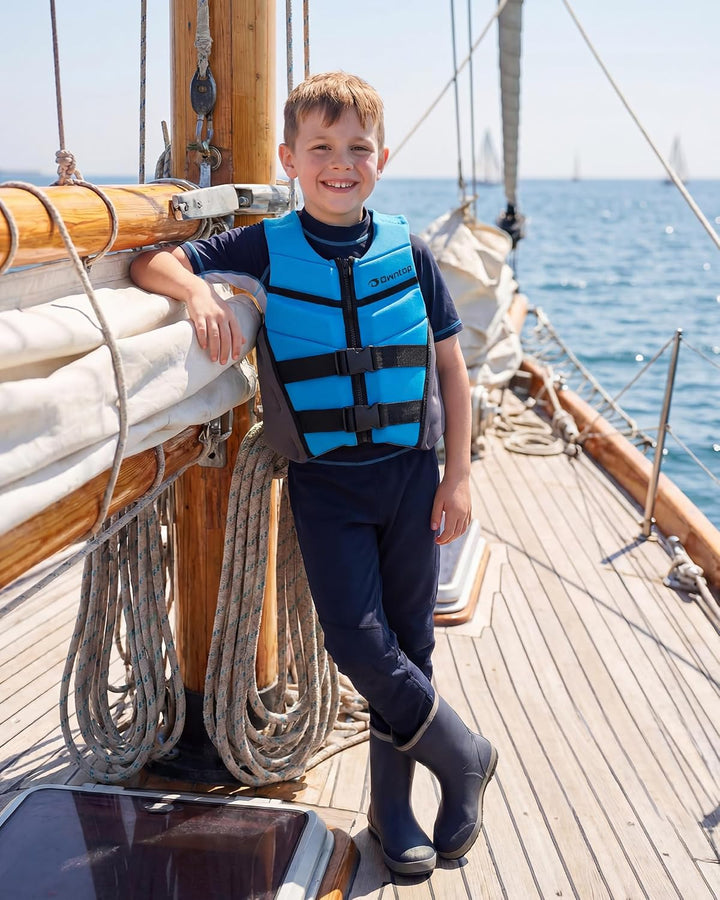 Owntop Schwimmhilfe für Jugend Kinder, Verstellbare Auftriebsweste Unisex, Schwimmweste mit Doppelte