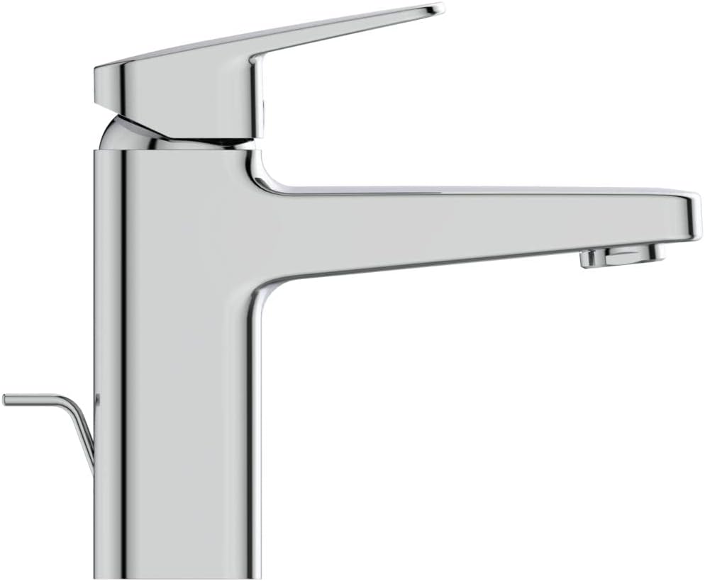 Ideal Standard BD276AA Ceraplan Waschtischarmatur mit Zugknopf-Ablaufgarnitur Auslaufhöhe 88mm EasyF