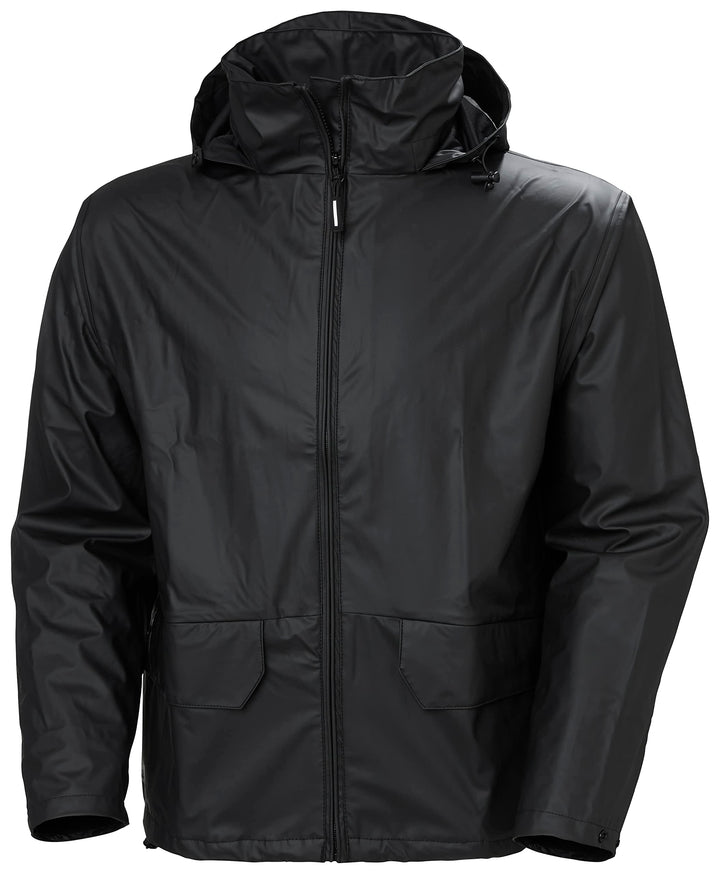 Helly Hansen Workwear Regenjacke Voss wasserdicht XXL, Schwarz (Marineblau), 70180 990, XXL Schwarz